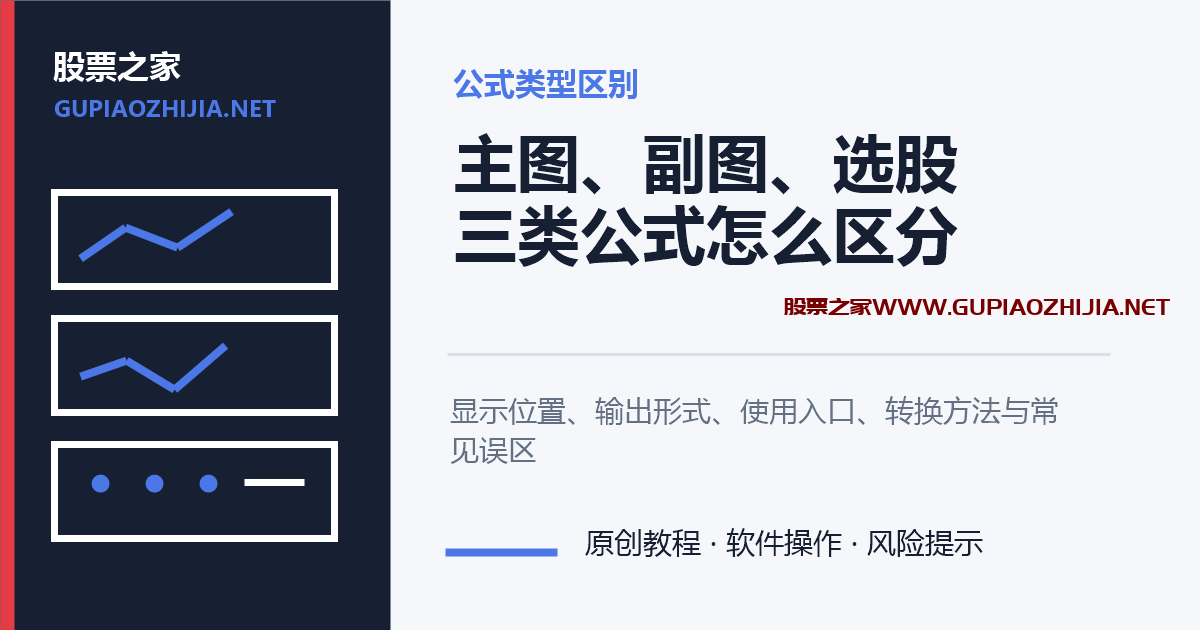 通达信主图、副图、选股公式有什么区别?类型与转换方法插图 通达信主图副图和选股公式区别教程封面